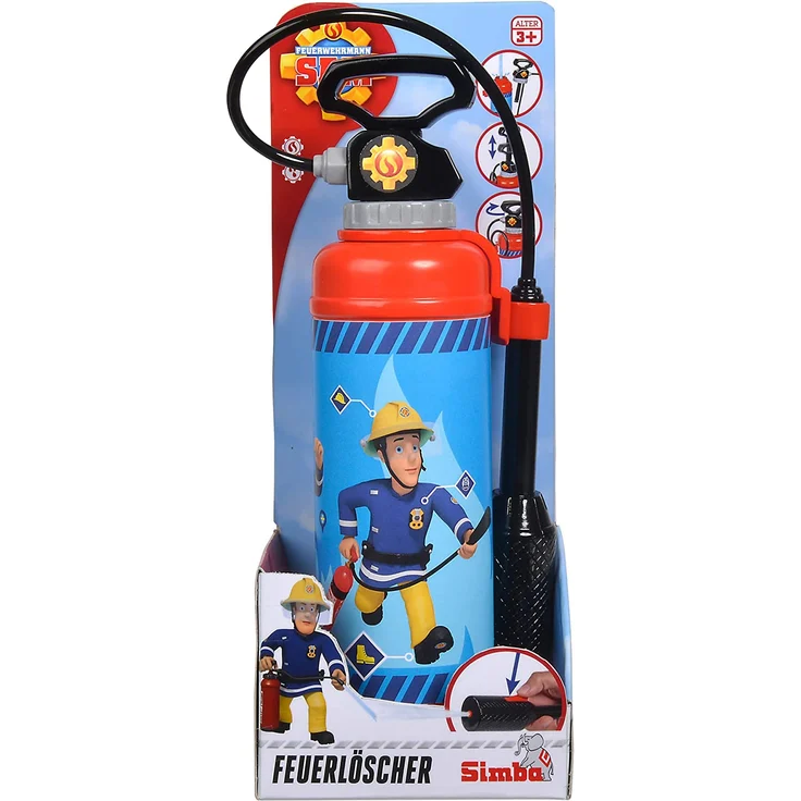 Simba 109252398 - Feuerwehrmann Sam Feuerlöscher Pro / mit Druckluftmechanismus / Tankvolumen: 900ml / 31cm, für Kinder ab 3 Jahren – Bild 2