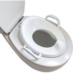 BISOO Toilettensitz für Kinder und Babys - Toilettentrainer - Training Sitze - Passt auf Runde und Ovale Toilette -Anti-Rutsch-Funktion - Hoher Spritzschutz + Haken zum Aufhängen Enthalten (Blau)