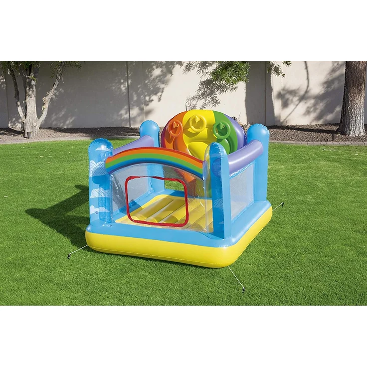 Bestway Hüpfburg Regenbogen Maße aufgeblasen: 175 x 173 x 137 cm (LxBxH) – Bild 14