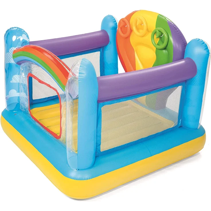Bestway Hüpfburg Regenbogen Maße aufgeblasen: 175 x 173 x 137 cm (LxBxH) – Bild 12