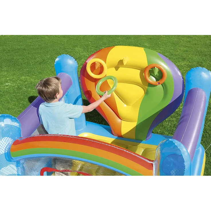 Bestway Hüpfburg Regenbogen Maße aufgeblasen: 175 x 173 x 137 cm (LxBxH) – Bild 16
