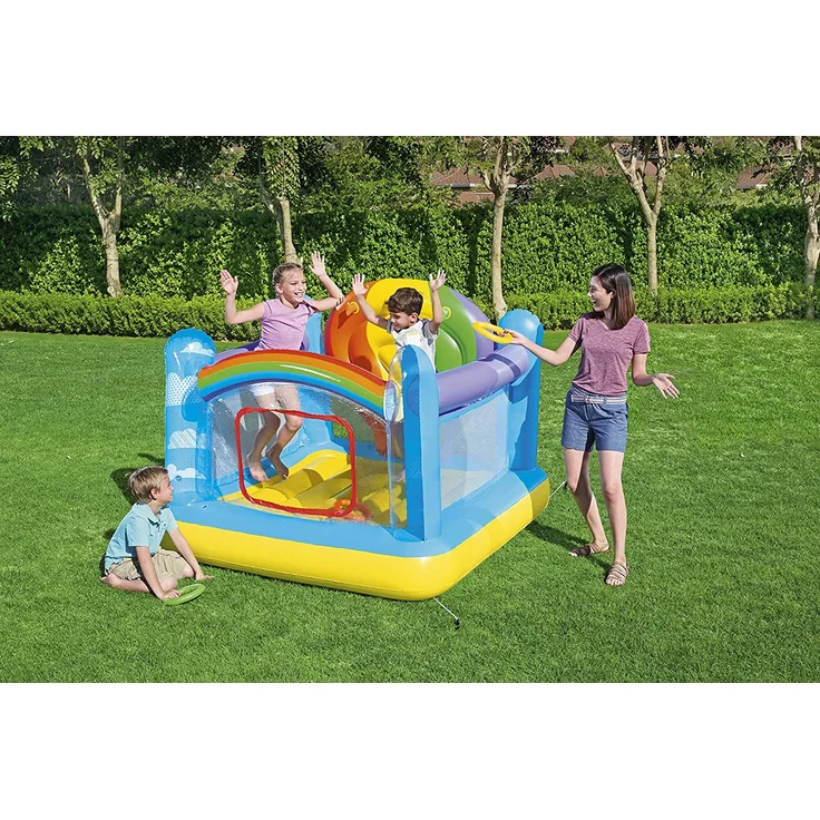 Bestway Hüpfburg Regenbogen Maße aufgeblasen: 175 x 173 x 137 cm (LxBxH) – Bild 15