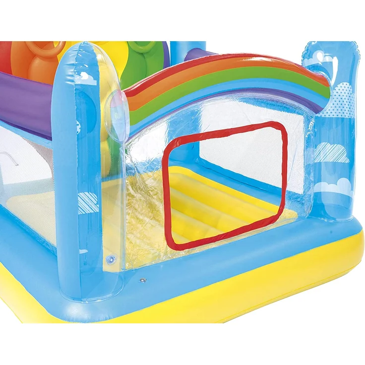 Bestway Hüpfburg Regenbogen Maße aufgeblasen: 175 x 173 x 137 cm (LxBxH) – Bild 6