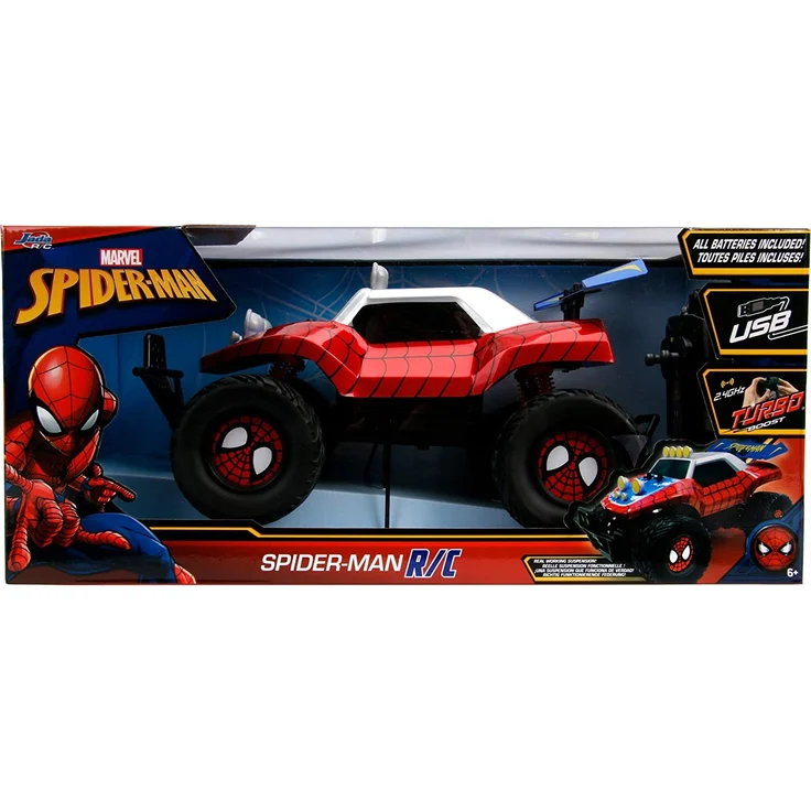 Jada 253228000 Marvel Spider-Man RC Buggy 1:14 – Bild 13