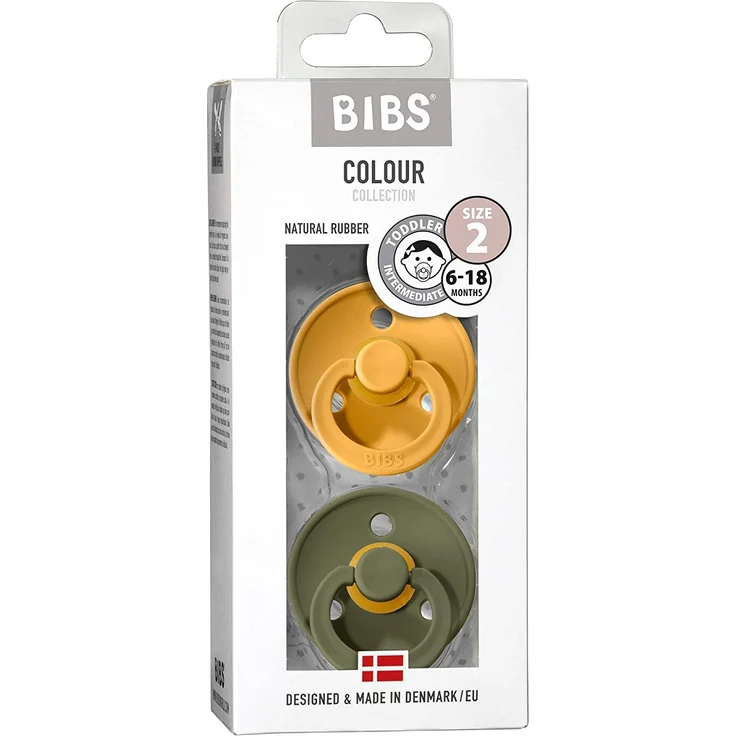 Bibs Soother Honey Bee & Olive M 6m + 2 pcs. – Bild 3