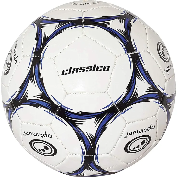 OPTIMUM Football Classico Herren-Fußball, Schwarz Blau, 4