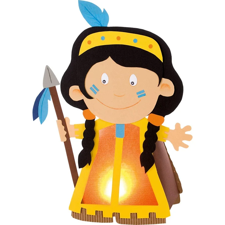 folia 951 - Laternen Bastel-Set, 37 Teile - Kreativset für Kinder und Erwachsene mit unterschiedlichen Materialien zum Basteln von Laternen – Bild 4