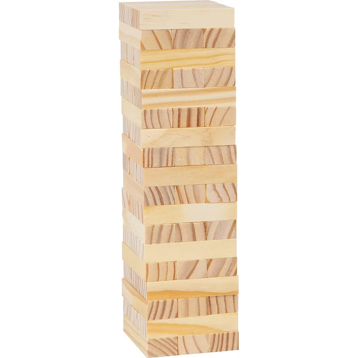 Small Foot 8004 Wackelturm aus Naturholz, schult die Motorik, Geschicklichkeit und Geduld – Bild 3