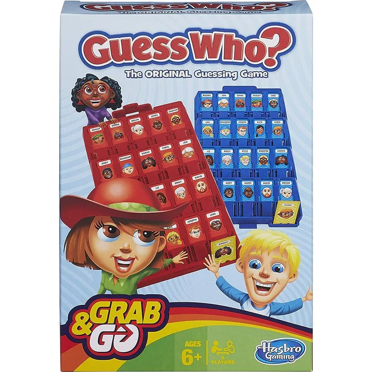 Hasbro B1204103 - Reisespiel Guess Who, englische Version