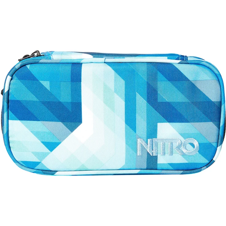 Nitro Pencil Case XL inkl. Geo Dreieick & Stundenplan, Federmäppchen, Schlampermäppchen, Faulenzer Box, Federmappe, Stifte Etui, Geo Ocean – Bild 2