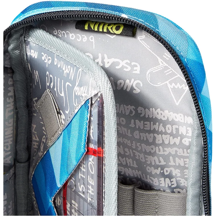 Nitro Pencil Case XL inkl. Geo Dreieick & Stundenplan, Federmäppchen, Schlampermäppchen, Faulenzer Box, Federmappe, Stifte Etui, Geo Ocean – Bild 6
