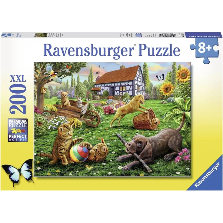 Ravensburger Kinderpuzzle 12828 - Entdecker auf vier Pfoten - 200 Teile – Bild 2