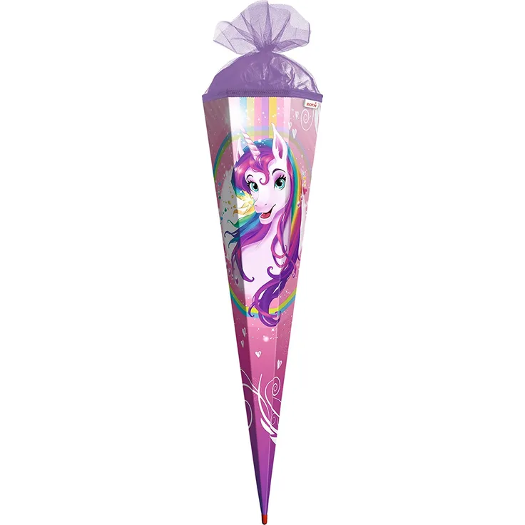 Roth Maxi Schultüte - 100cm Eckig Einhornportrait