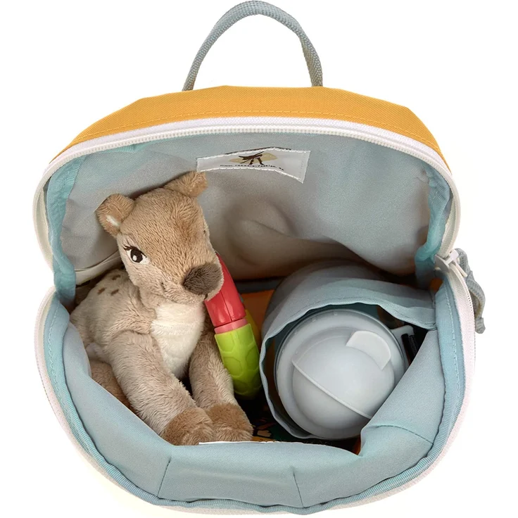 LÄSSIG Kinderrucksack für Kita Kindertasche Krippenrucksack mit Brustgurt-Tiny Backpack, About Friends Lion, 24 cm, 3,3 L – Bild 4