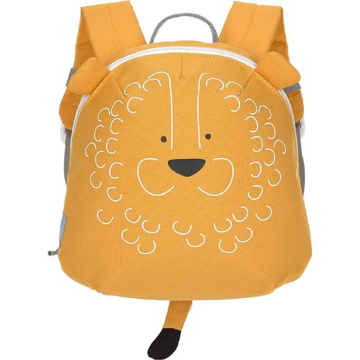 LÄSSIG Kinderrucksack für Kita Kindertasche Krippenrucksack mit Brustgurt-Tiny Backpack, About Friends Lion, 24 cm, 3,3 L – Bild 1