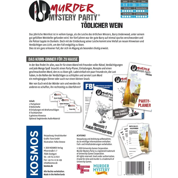 Murder Mystery Party - Tödlicher Wein – Bild 2