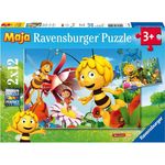 Ravensburger Kinderpuzzle 07594 - Biene Maja auf der Blumenwiese - 2 x 12 Teile