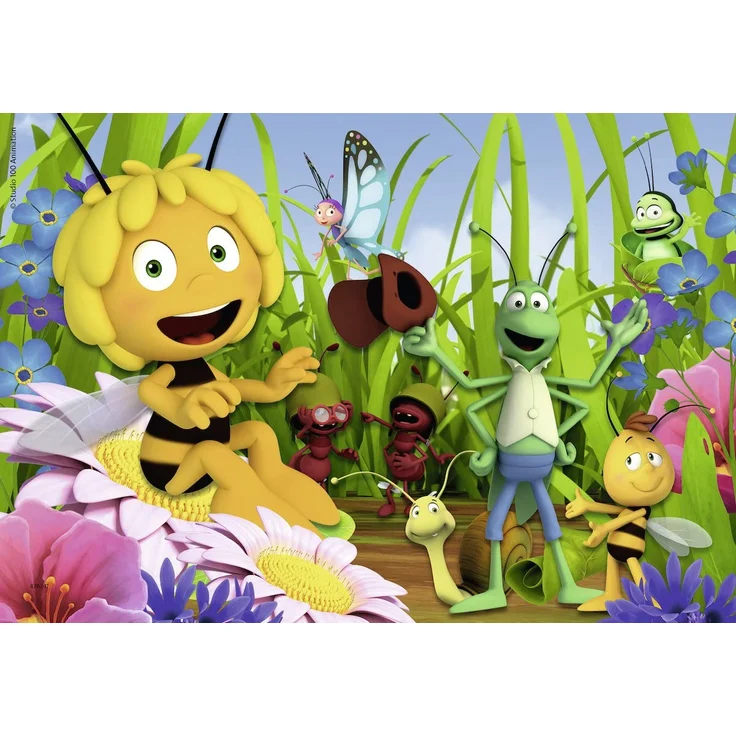 Ravensburger Kinderpuzzle 07594 - Biene Maja auf der Blumenwiese - 2 x 12 Teile – Bild 2
