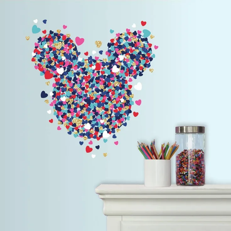 RoomMates® Wandsticker Disney Minnie Mouse Confetti Herz