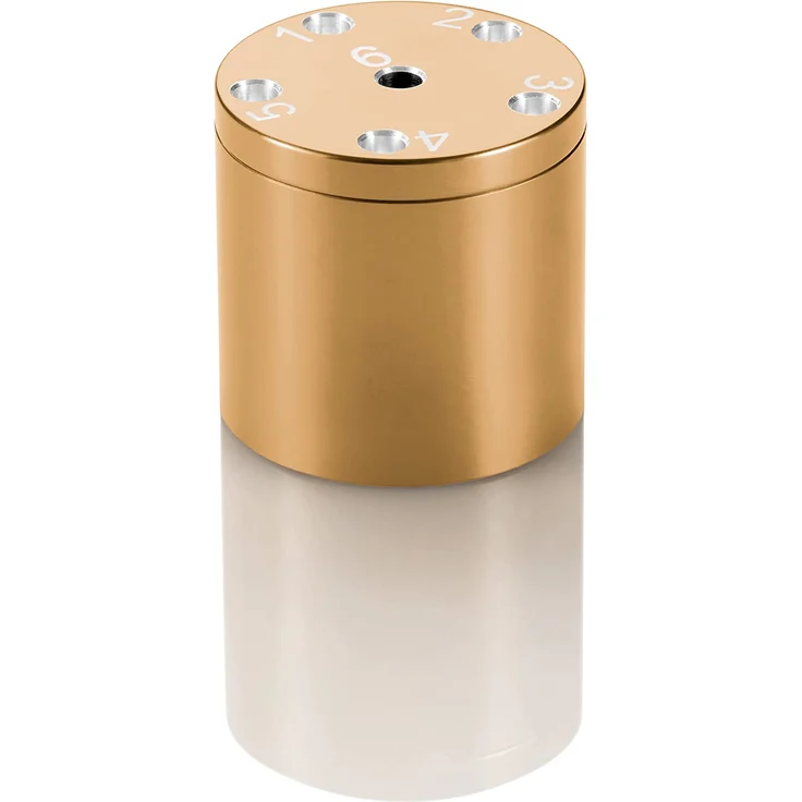 BestSaller 3002 'SUPER SIX' Aluminum 'Sonder Edition', 36 Spielstäbchen & 2 Würfel, Gold (1 Stück) – Bild 5