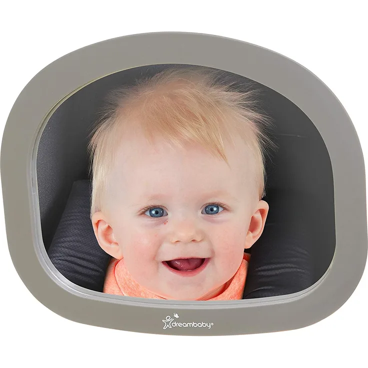 Dreambaby® Verstellbarer EZY-Fit Autorückspiegel, Grau