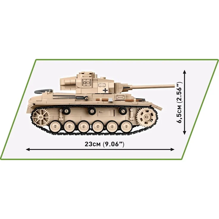 COBI 2562 Historical Collection WWII German medium tank Panzer III Ausf. J 780 bricks – Bild 3