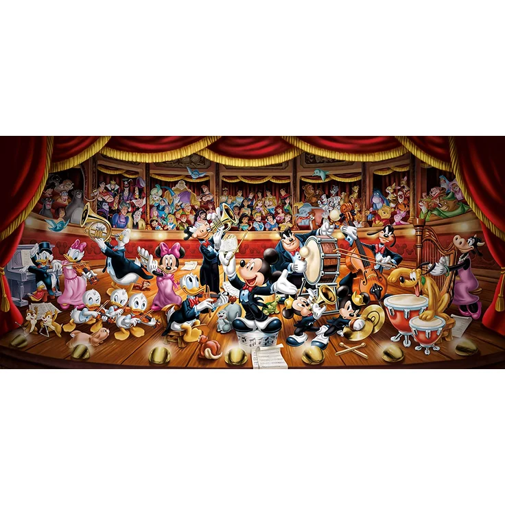 Clementoni 38010 Disney Orchestra – Puzzle 13200 Teile, High Quality Collection Panorama, Geschicklichkeitsspiel für die ganze Familie, Erwachsenenpuzzle ab 10 Jahren – Bild 2