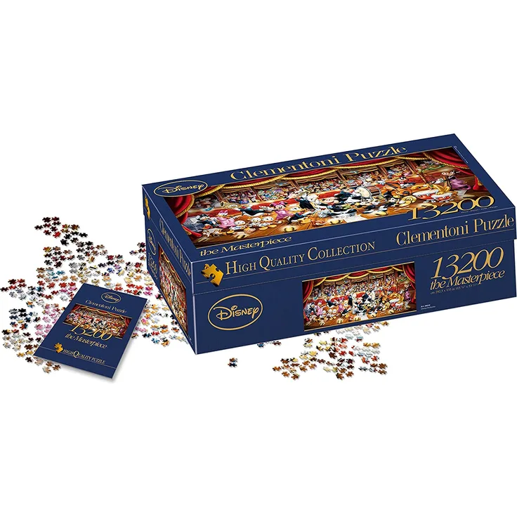 Clementoni 38010 Disney Orchestra – Puzzle 13200 Teile, High Quality Collection Panorama, Geschicklichkeitsspiel für die ganze Familie, Erwachsenenpuzzle ab 10 Jahren