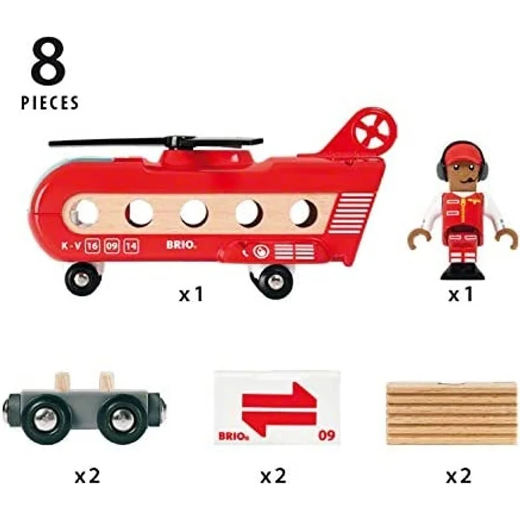 BRIO Bahn 33886 - Eisenbahn-Transporthubschrauber - Preisvergleich – Bild 9