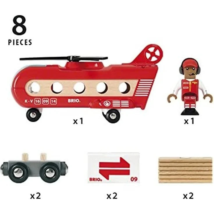 BRIO Bahn 33886 - Eisenbahn-Transporthubschrauber - Preisvergleich – Bild 3