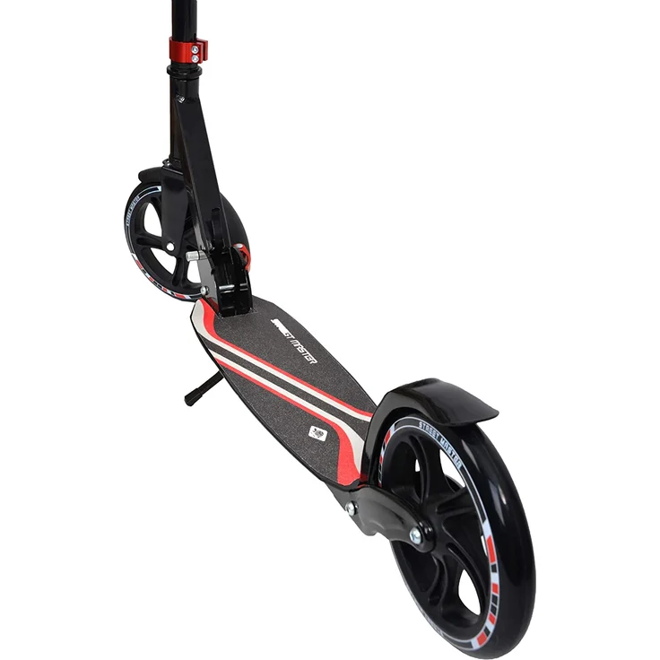 Schildkröt Unisex City Scooter Street Master, 200mm Räder, hochwertiger Alu-Roller, großes Deck, faltbar, ideal für Kinder und Erwachsene, Farbe: Rot, 510002, Red, One Size – Bild 7