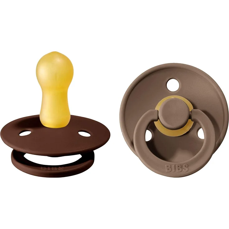 BIBS Schnuller aus Naturgummi Mocha/Dark Oak 6-18 Monate (Bibs) – Bild 1