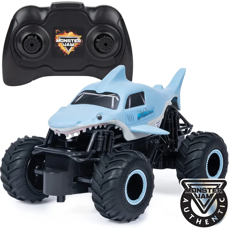 Spin Master 6044952 'Monster Jam' RC Truck Megalodon, ab 4 Jahren, 1:24, blau – Bild 1