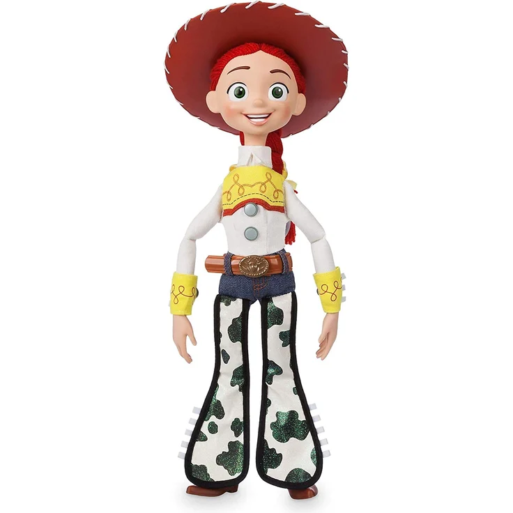 Disney Store Interaktive sprechende Actionfigur Jessie aus Toy Story, 35 cm / 15", mit über 10 englischen Sätzen und Geräuschen, interagiert mit Anderen Figuren, Abnehmbarer Hut, ab 3 Jahren – Bild 1