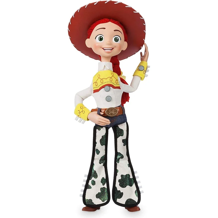 Disney Store Interaktive sprechende Actionfigur Jessie aus Toy Story, 35 cm / 15", mit über 10 englischen Sätzen und Geräuschen, interagiert mit Anderen Figuren, Abnehmbarer Hut, ab 3 Jahren – Bild 3