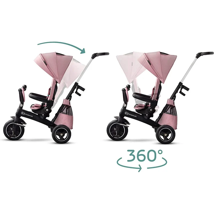 Kinderkraft Dreirad Easytwist - Mauvelous Pink – Bild 3