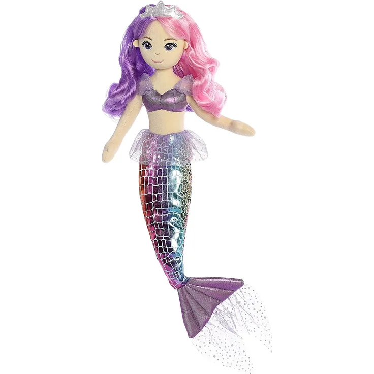 Aurora World 33234 Sea Sparkles Pastellmeer Plüsch, 46 cm, iris