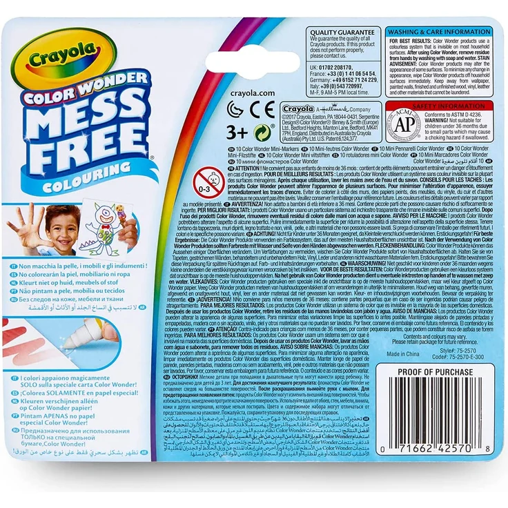 Crayola 10 Color Wonder Filzstifte – Bild 3
