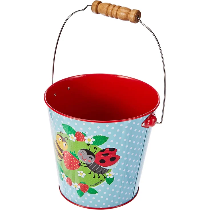 Moses 16114 Krabbelkäfer Eimer | Gartengerät für Kinder | Fassungsvermögen 1,3 Liter, bunt - Preisvergleich – Bild 3