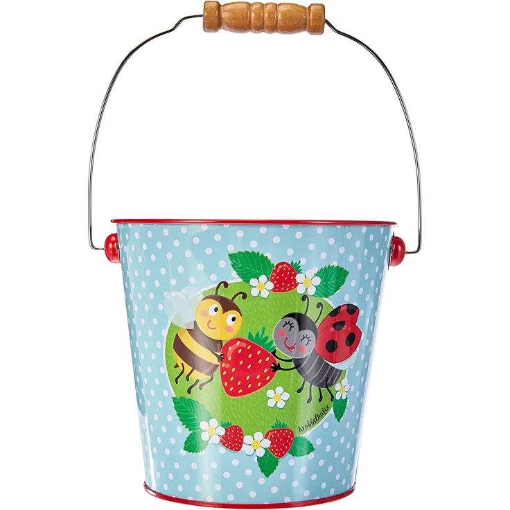 Moses 16114 Krabbelkäfer Eimer | Gartengerät für Kinder | Fassungsvermögen 1,3 Liter, bunt - Preisvergleich – Bild 1