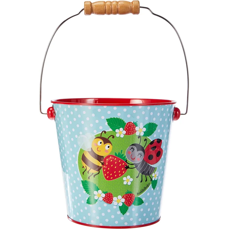 Moses 16114 Krabbelkäfer Eimer | Gartengerät für Kinder | Fassungsvermögen 1,3 Liter, bunt - Preisvergleich – Bild 2