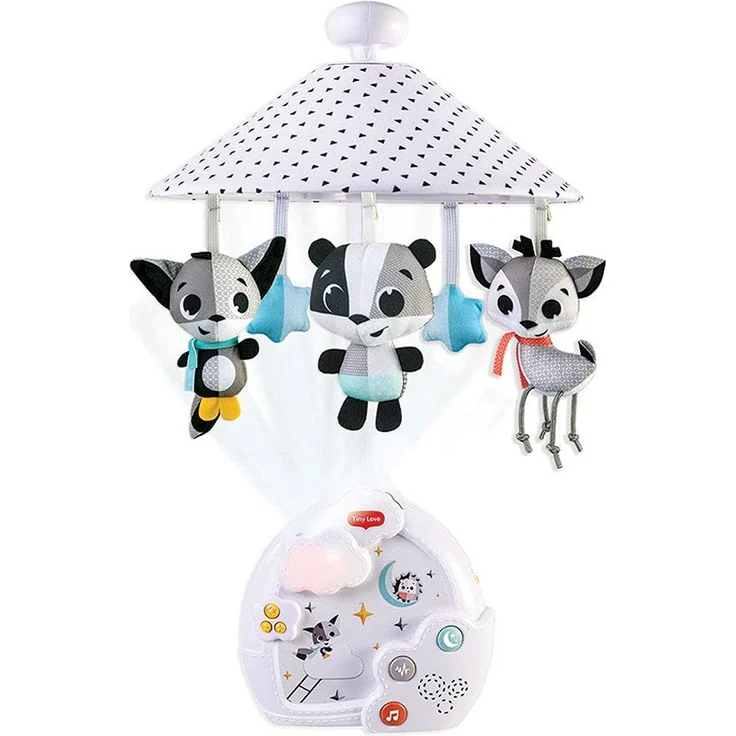 Tiny Love Magical Night 3-in-1 Projektor Mobile, Baby Projektor Mobile, Musikalisches Mobile für das Bett mit beruhigendem Nachtlicht, 9 Melodien, 0 M +, Magical Tales – Bild 1