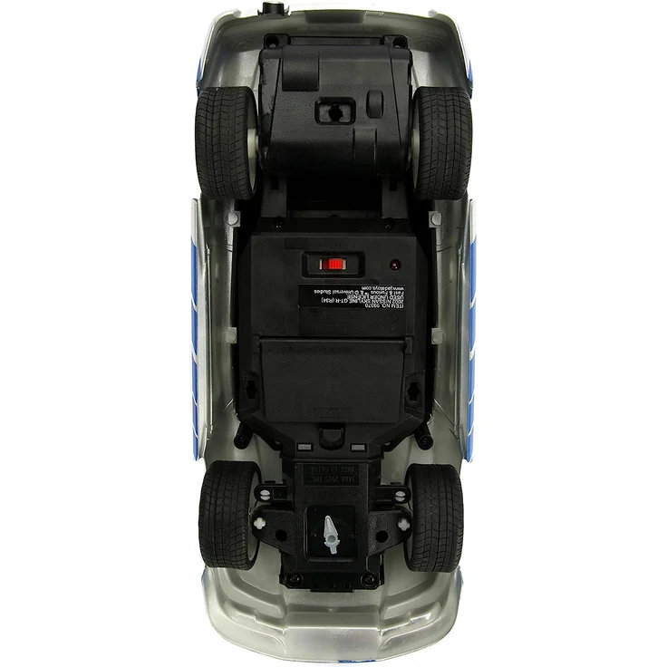 Jada Toys Fast & Furious RC-Auto, 2002 Nissan Skyline GT-R, R34, Ferngesteuertes Auto, Turbofunktion, 2-Kanal Funkfernbedienung, USB-Ladefunktion, inkl. Batterien, 1:16, blau/Silber – Bild 8