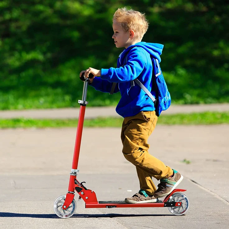 COSTWAY Scooter höhenverstellbar Kinder Roller klappbar Cityroller für Kinder ab 4 Jahre – Bild 9