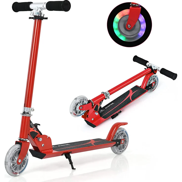 COSTWAY Scooter höhenverstellbar Kinder Roller klappbar Cityroller für Kinder ab 4 Jahre – Bild 1