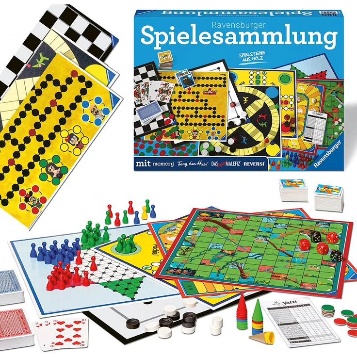 Ravensburger Spielesammlung 27293 Familienspiele 2022 D - Spielesammlung für die ganze Familie, Spiel für Kinder und Erwachsene ab 4 Jahren, für 2-10 Spieler – Bild 1