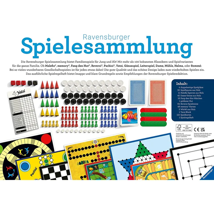 Ravensburger Spielesammlung 27293 Familienspiele 2022 D - Spielesammlung für die ganze Familie, Spiel für Kinder und Erwachsene ab 4 Jahren, für 2-10 Spieler – Bild 6