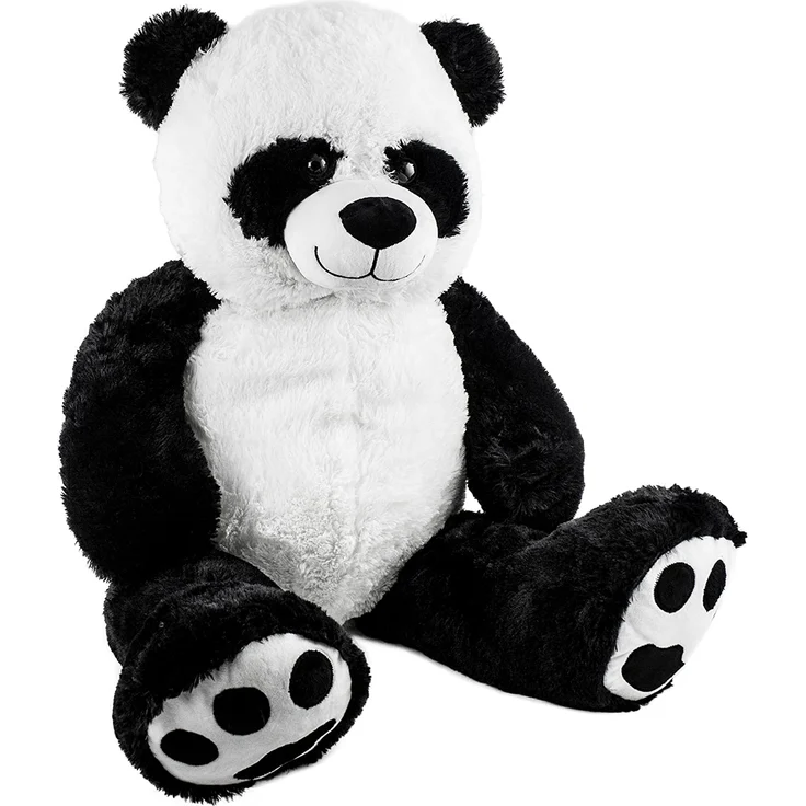 XXL Panda Kuscheltier 100 cm groß - süßes Pandabär Plüschtier für Kinder – Bild 1