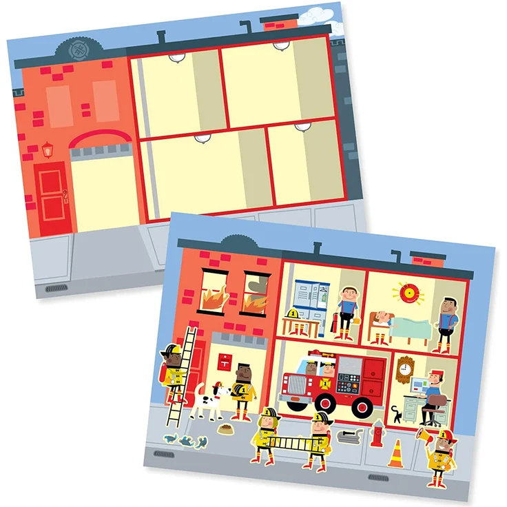 Melissa & Doug 19114 Melissa & Doug wiederverwendbares Stickerbrett – meine Stadt | Aktivitätsbrett | Stickerbrett | 3+ | Geschenk für Jungen oder Mädchen - Preisvergleich – Bild 3