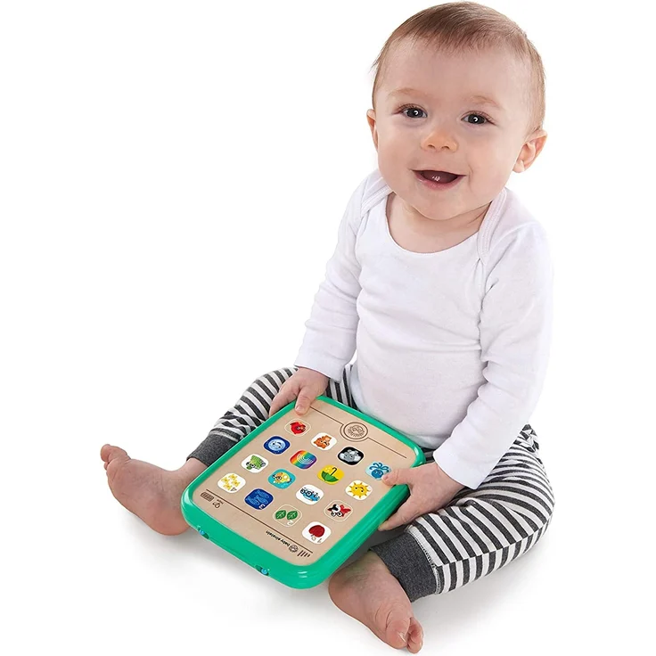 Baby Einstein Hape Magic Touch Tablet Musikspielzeug aus Holz mit über 150 Melodien und 3 Sprachen(Englisch, Französisch und Spanisch), ab 6 Monaten – Bild 2
